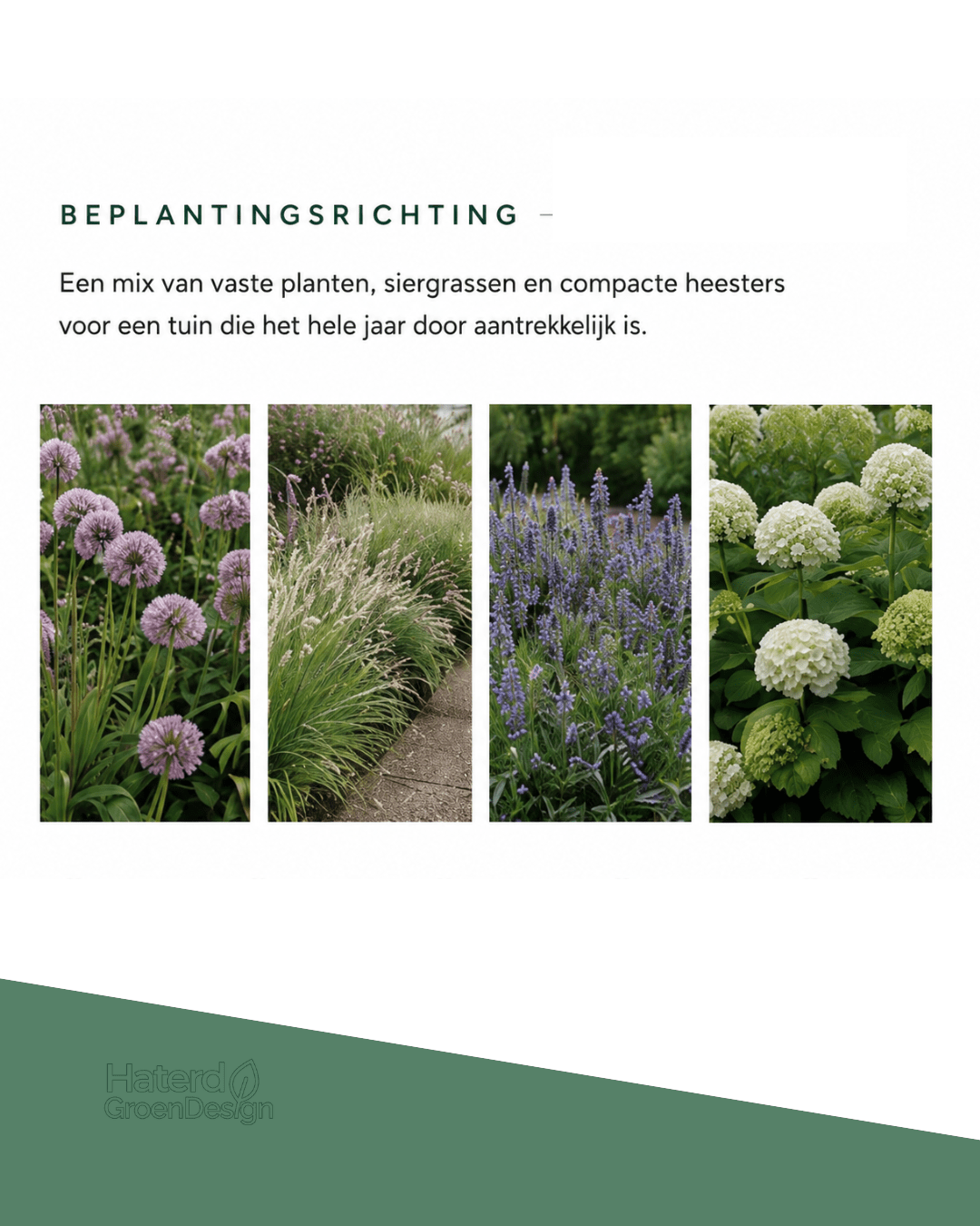 Beplantingsrichting voortuin Vinkel